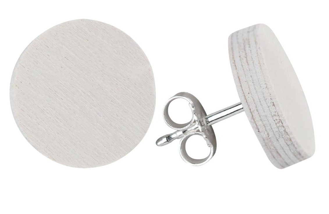 Aarikka Nektariini luonnonvalkoinen korvakorut U008 A08545