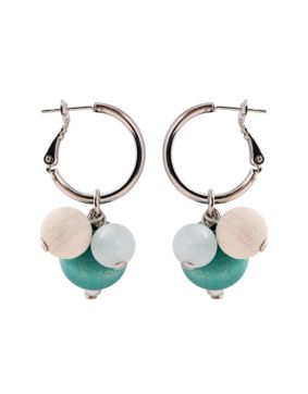 Aarikka Lydia vedenvihreä/valkoinen korvakorut P891 A09617