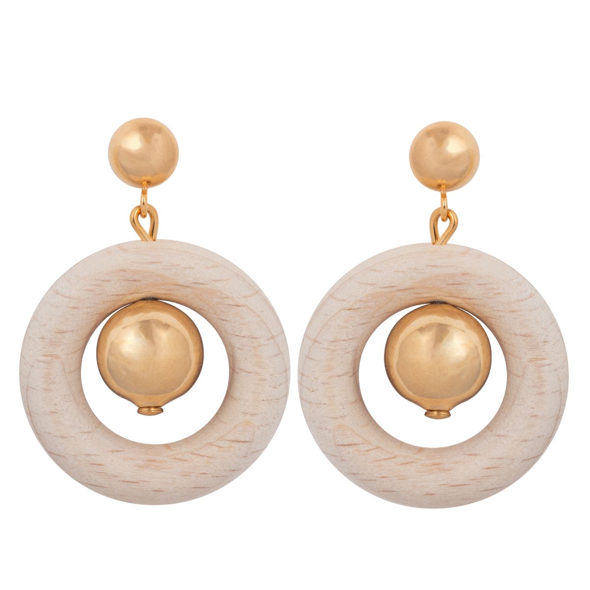 Aarikka Signe luonnonvalkoiset korvakorut U008K A09671