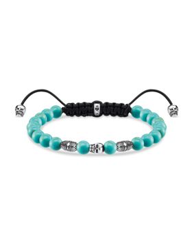 Thomas Sabo turquoise skull rannekoru A1945-504-17-L22V