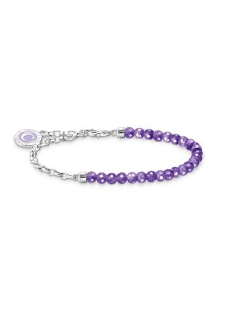Thomas Sabo Charm Club Charmista purple beads silver rannekoru A2130-007-13