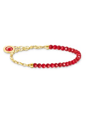 Thomas Sabo Charm Club Charmista as We kiss gold red keräilyrannekoru A2130-427-10