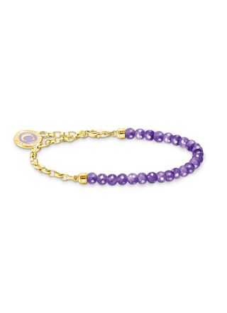 Thomas Sabo Charm Club Charmista purple beads yellow-gold plated rannekoru A2130-427-13