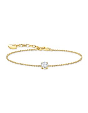 Thomas Sabo large zirconia pendant 18-karaatin kullattu rannekoru A2156-414-14-L19V