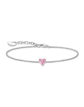 Thomas Sabo pink large heart pendant sydänrannekoru A2157-051-9-L19V