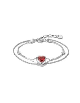 Thomas Sabo ELYNDRA hopeinen sydänrannekoru A2222-051-10-L19V