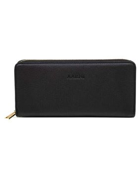 Aarni hirvennahkainen Clutch-lompakko kultaisella vetoketjulla