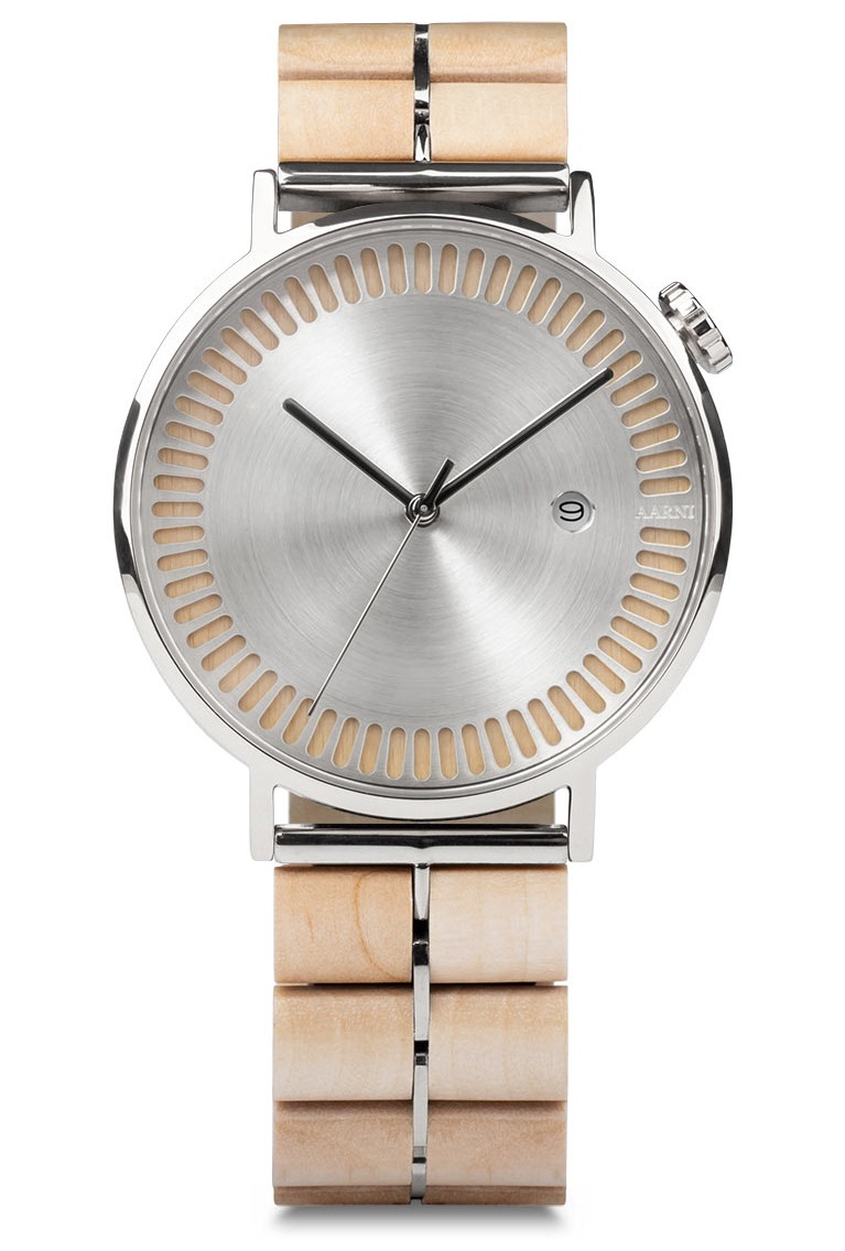 Aarni X Alvar & Aino Aalto silver Automatic 42 mm