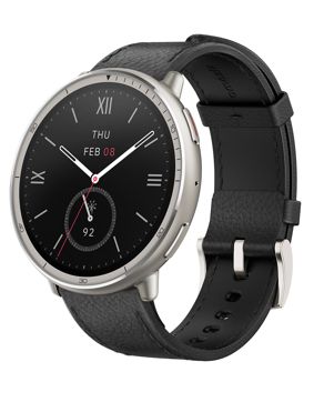 Amazfit Active 2 Round Black Leather