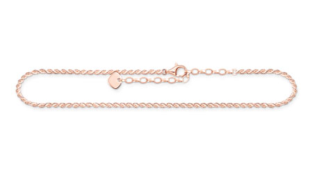 Thomas Sabo rose gold nilkkakoru AK0035-415-40-L27V