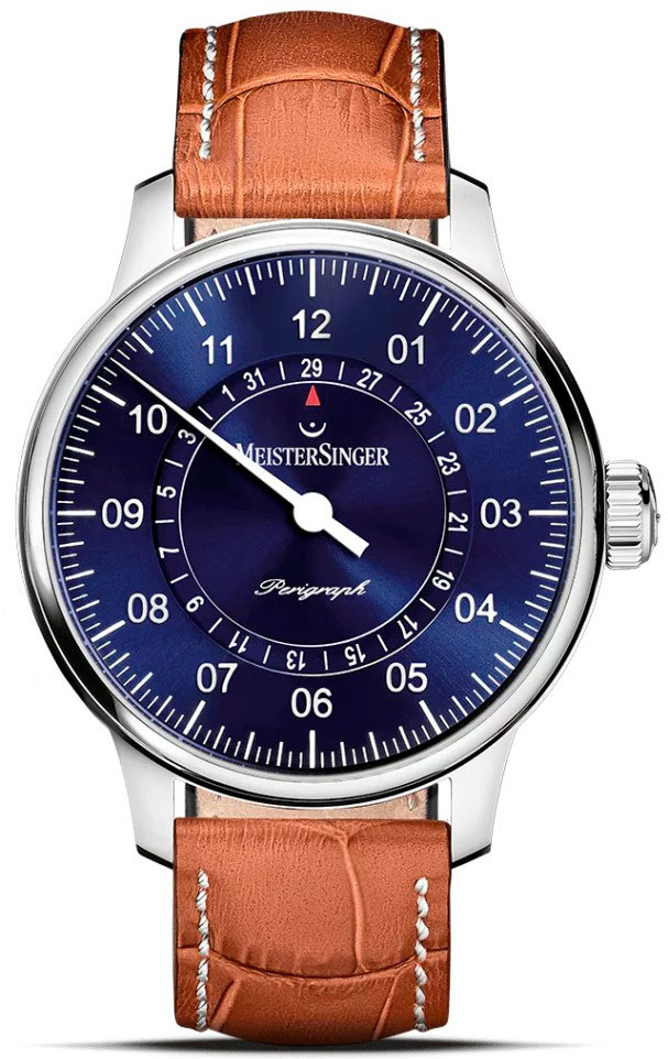 Meistersinger Perigraph Sunburst Blue AM1008