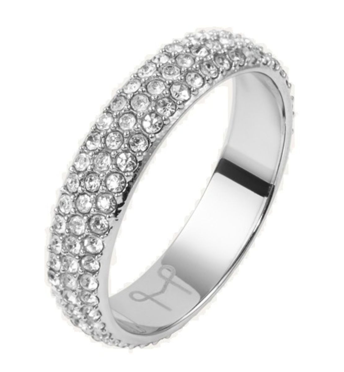 Mockberg Amour hopeanvärinen kolmirivisormus 