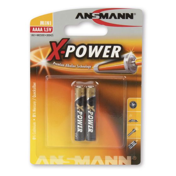 Ansmann alkaliparisto AAAA 1,5V 2-pack