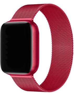 Tiera Apple Watch teräsranneke punainen