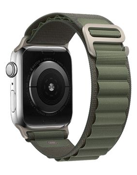 Tiera Apple Watch vihreä Alpine tekstiiliranneke