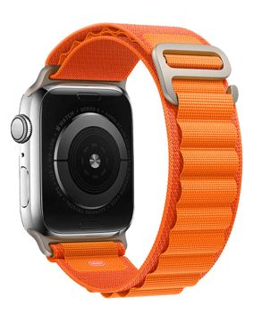 Tiera Apple Watch oranssi Alpine tekstiiliranneke