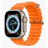 Tiera Apple Watch oranssi Ocean silikoniranneke