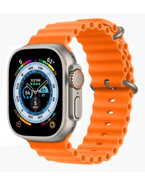 Tiera Apple Watch oranssi Ocean silikoniranneke