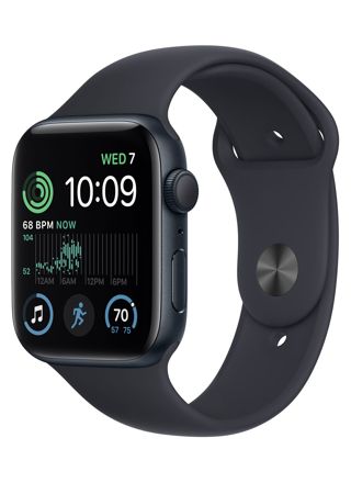 Apple Watch SE GPS keskiyönsininen alumiinikuori 44 mm keskiyö urheiluranneke MRE93KS/A