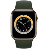Apple Watch Series 6 GPS + Cellular kullanvärinen ruostumaton teräskuori 40 mm kyproksenvihreä urheiluranneke M06V3KS/A