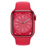 Apple Watch Series 8 GPS + Cellular (PRODUCT)RED alumiinikuori 45 mm (PRODUCT)RED urheiluranneke MNKA3KS/A