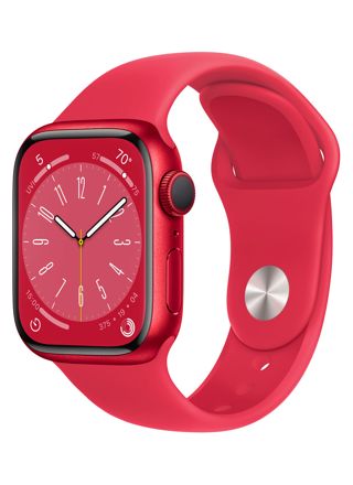 Apple Watch Series 8 GPS (PRODUCT)RED alumiinikuori 41 mm (PRODUCT)RED urheiluranneke MNP73KS/A