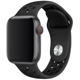 Tiera Apple Watch silikoniranneke harmaa/musta