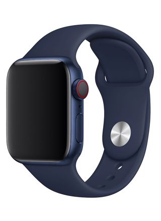 Tiera Apple Watch silikoniranneke tummansininen