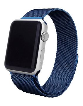 Tiera Apple Watch teräsranneke sininen