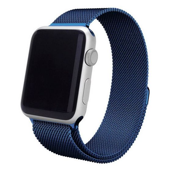 Tiera Apple Watch teräsranneke sininen