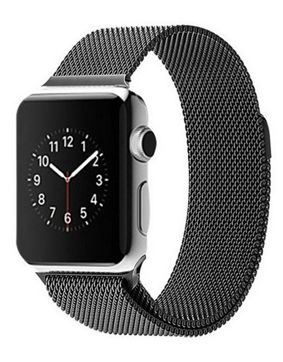 Tiera Apple Watch teräsranneke musta