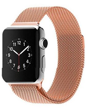 Tiera Apple Watch teräsranneke punakulta