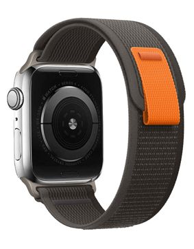 Tiera Apple Watch musta-harmaa Trail nailonranneke