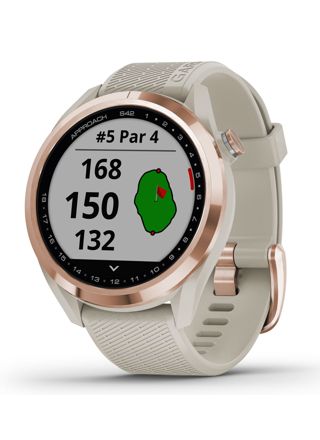 Garmin Approach S42 Rose Gold with Light Sand Band 010-02572-02