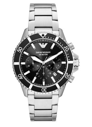Emporio Armani Diver Chronograph Stainless Steel Watch AR11360