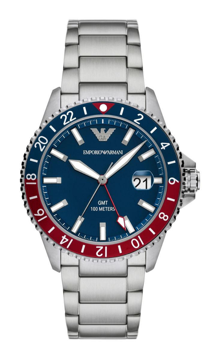 Emporio Armani GMT Blue-red "Pepsi" AR11590
