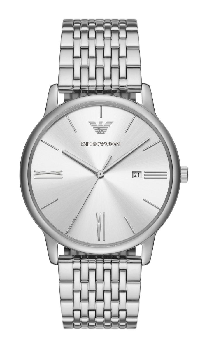 Emporio Armani Minimalist Silver 3-hands AR11599