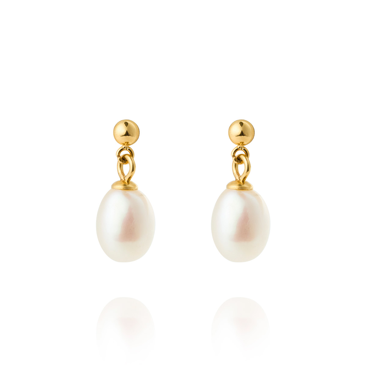 Mockberg Aura Pearl kullatut korvakorut MB2076