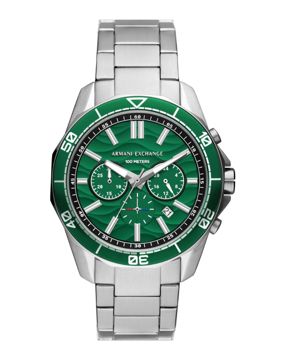 Armani Exchange Spencer Chronograph Silver green AX1957