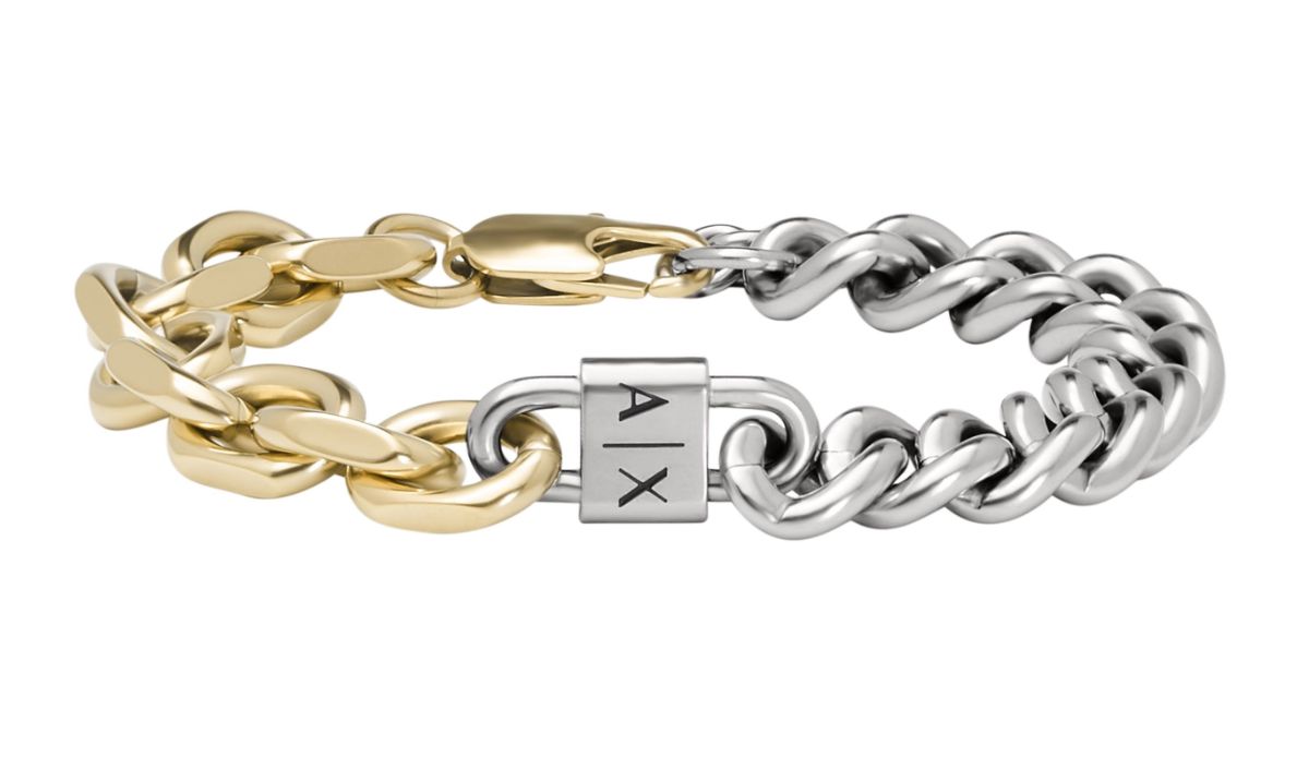 Armani Exchange kaksivärinen rannekoru AXG0115710