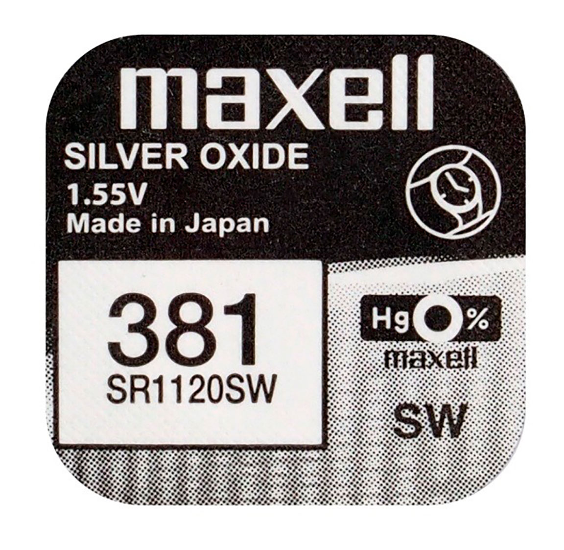 Maxell SR1120SW hopeaoksidiparisto 381