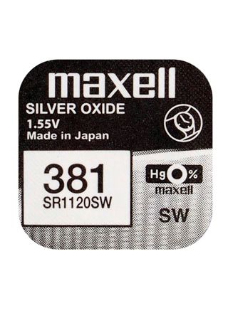Maxell SR1120SW hopeaoksidiparisto 381