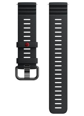 Polar musta Premium silikoniranneke 22 mm S-L