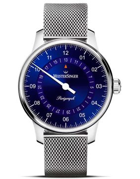 Meistersinger Perigraph Sunburst Blue 38 mm BM1108