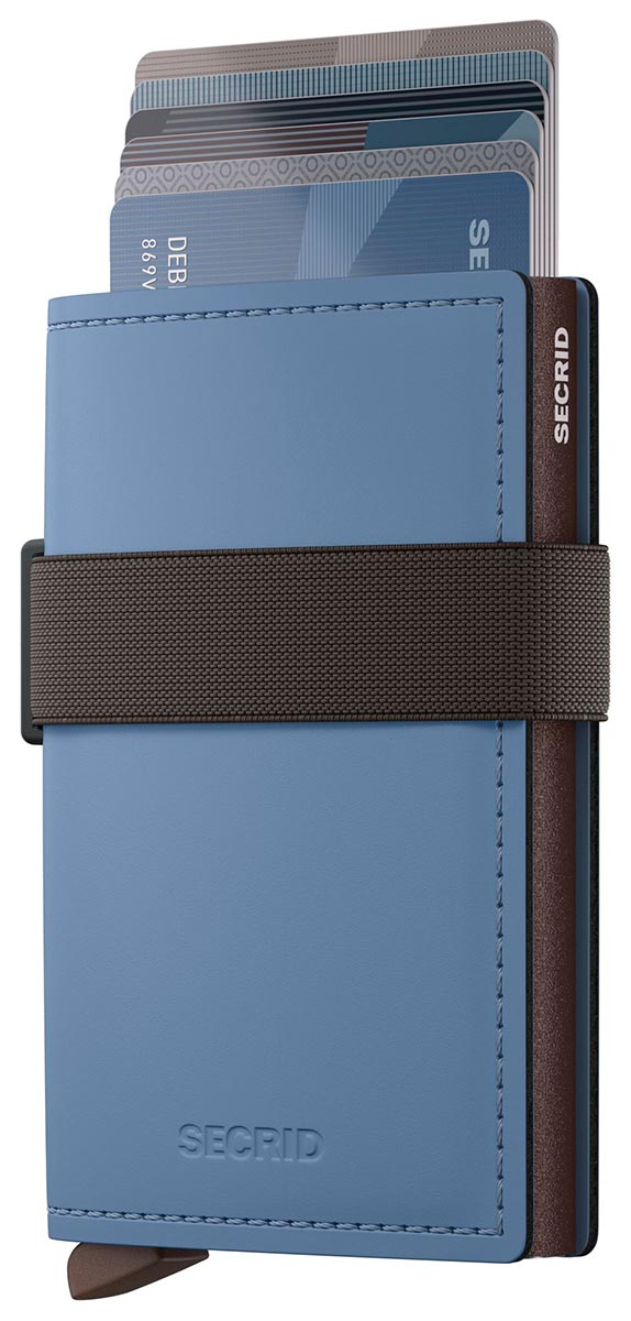 Secrid Bandwallet Matte Steel Blue-Brown
