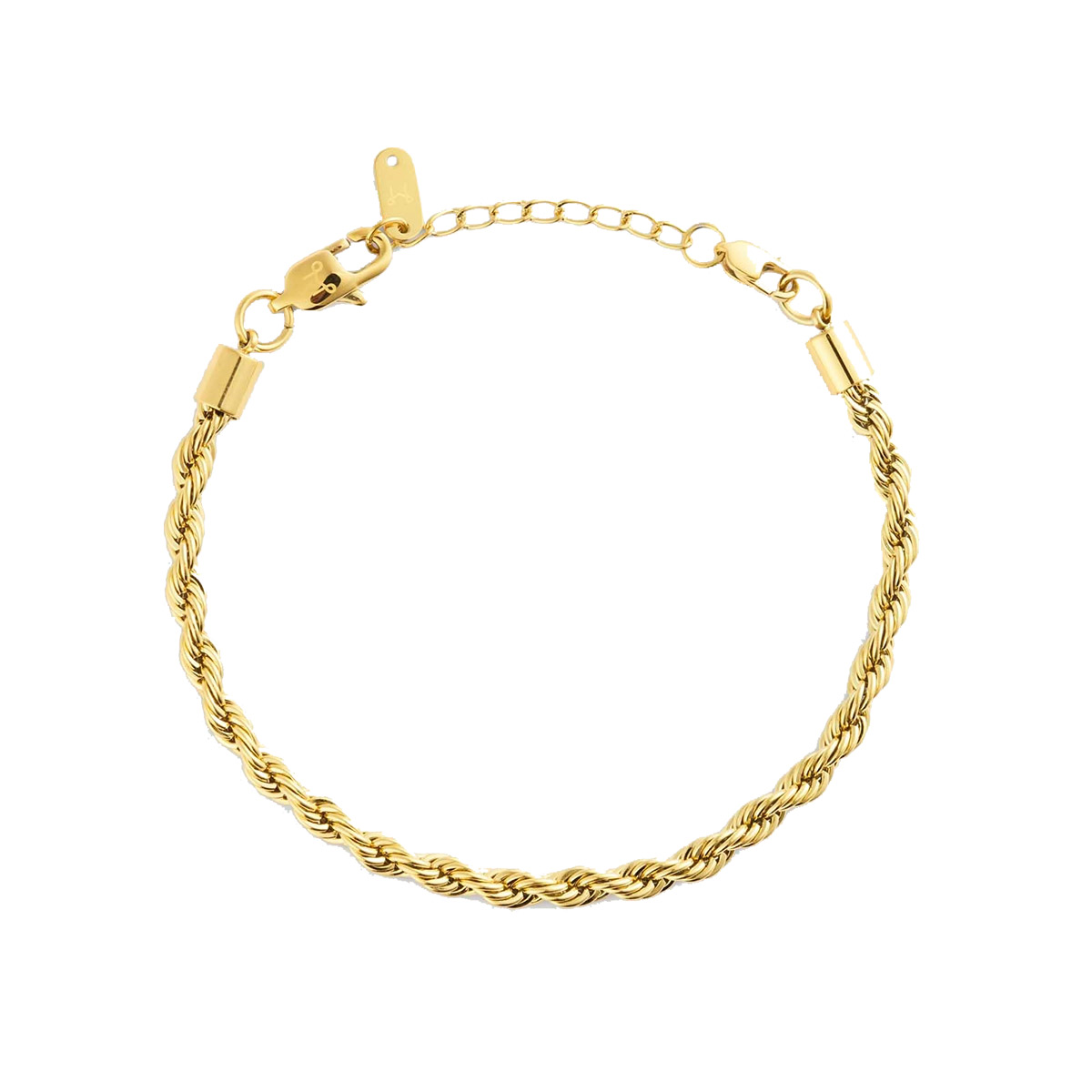 Mockberg Bold Rope Chain kullattu rannekoru