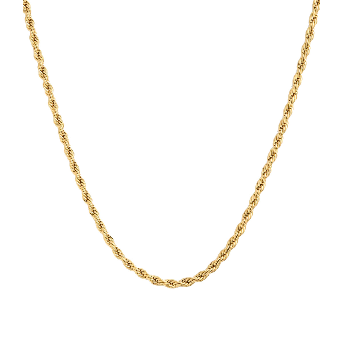 Mockberg Bold Rope Chain kullattu kaulaketju