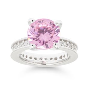 Hopeakastesormus BR-2196pink main product photo