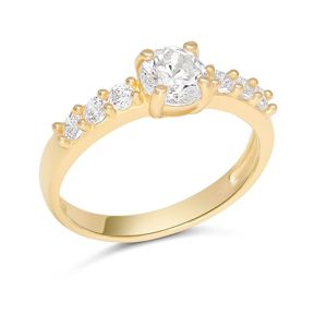 Kultainen kastesormus 14K sivukivellinen BR-8133ZZ main product photo