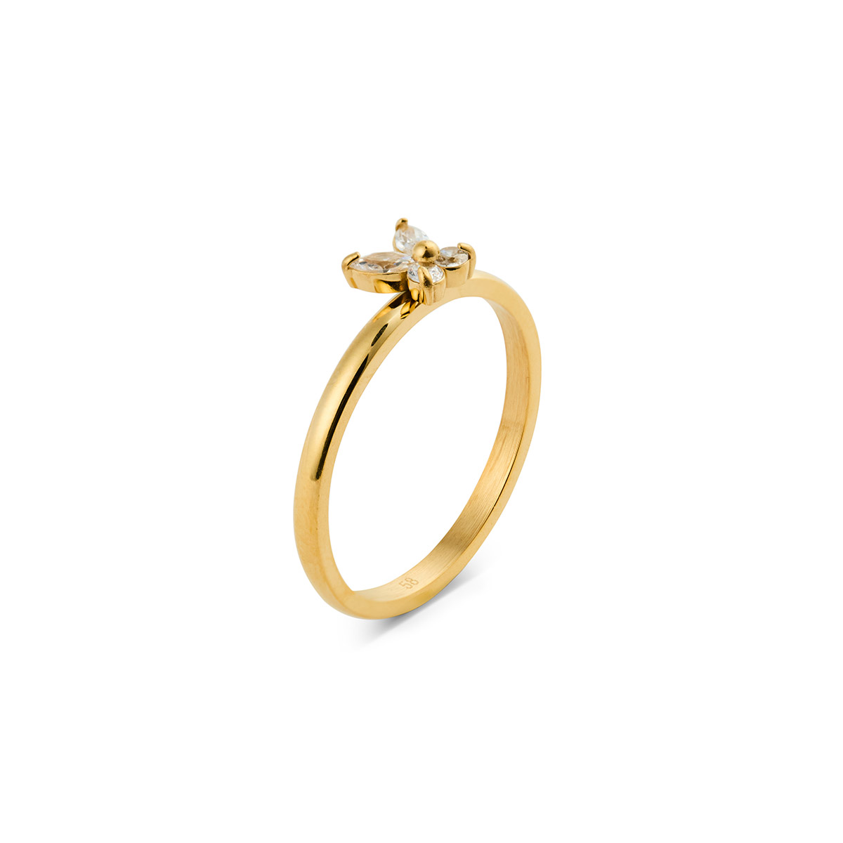 Mockberg Butterfly Gold Ring #54 MB2069